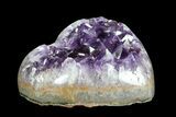 Purple Amethyst Crystal Heart - Uruguay #76795-1